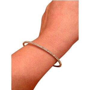 Brand new!! Sterling silver and cz ETERNITY BANGLE!!